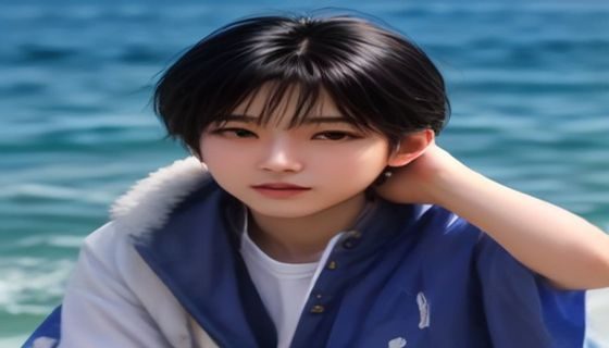 大学生用户坐在宿舍床上用手机浏览91mv.cool的K-pop专区，手机屏幕显示韩国流行组合的最新MV，周围环境轻松活泼，展现年轻用户的追星日常